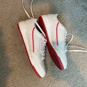Adidas Continental 80 Sneakers - Cream/Pink/Red